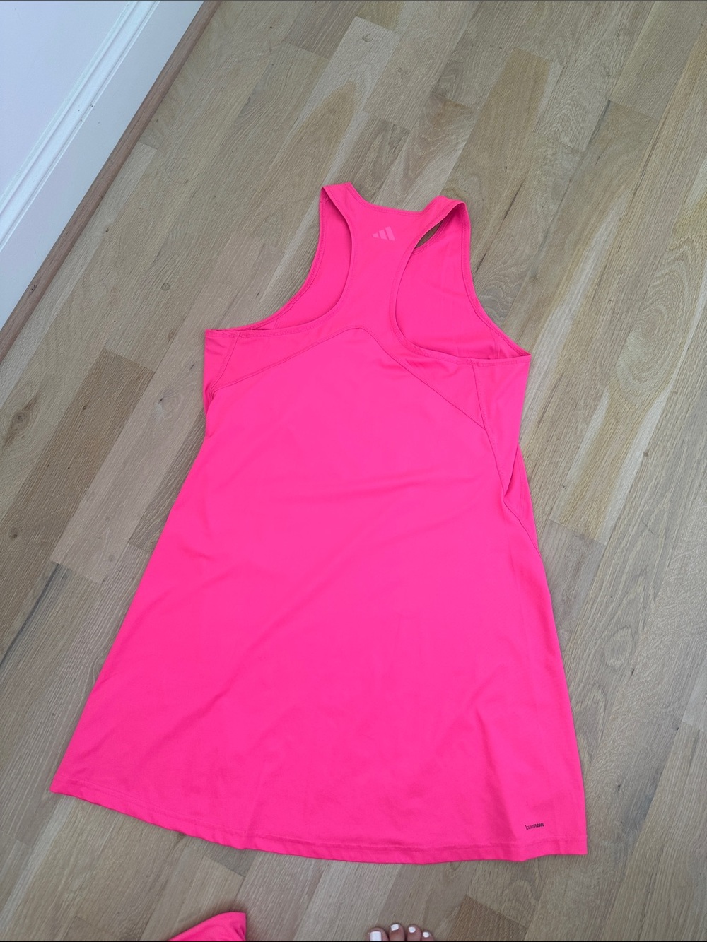 adidas Bright Pink Athletic Tank Dress with matching shorts - Picture 6 of 6